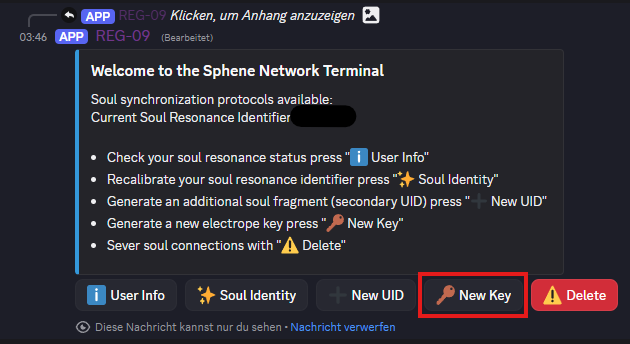 Sphene generate New Key